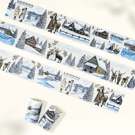 Sticker Pet Tape - Pre - cut - Crystal Garden - 70 mm - 2 - Washi Tape Shop - Tidformera