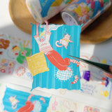Sticker Pet Tape - Pre-cut - Dopamine Days - 65 mm - 3 - Washi Tape Shop - Tidformera