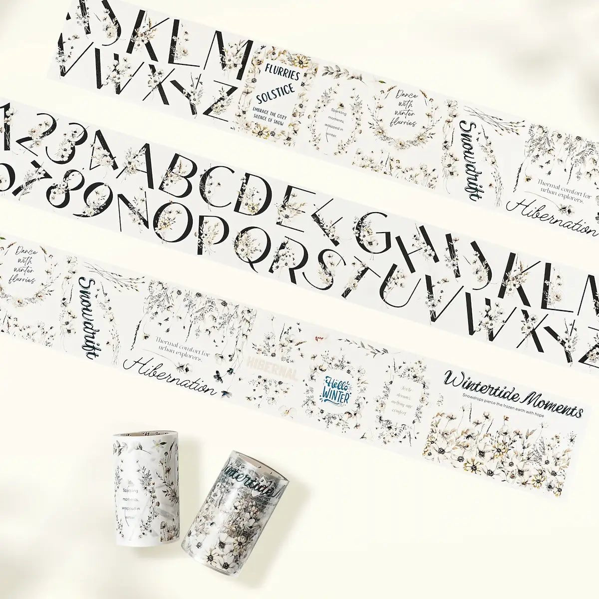 Sticker Pet Tape - Pre - cut - Frosted Letters - 70 mm - 1 - Washi Tape Shop - Tidformera