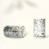 Sticker Pet Tape - Pre - cut - Frosted Letters - 70 mm - 4 - Washi Tape Shop - Tidformera