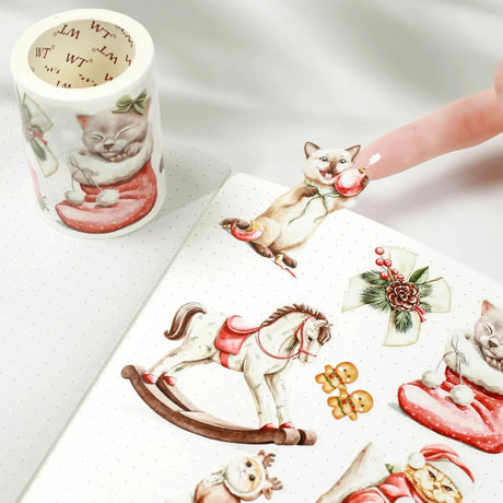 Sticker Pet Tape - Pre - cut - Frozen Paws - 60 mm - 1 - Washi Tape Shop - Tidformera