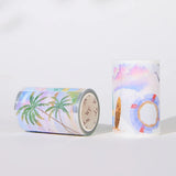 Sticker Pet Tape - Pre - cut - Misty Breeze - 70 mm - 5 - Washi Tape Shop - Tidformera