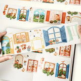 Sticker Pet Tape - Pre - cut - Pane & Simple - 70 mm - 4 - Washi Tape Shop - Tidformera