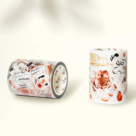 Sticker Pet Tape - Pre - cut - Rose Sonata - 60 mm - 8 - Washi Tape Shop - Tidformera