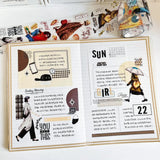 Sticker Pet Tape - Pre - cut - Urban Wanderers - 60 mm - 8 - Washi Tape Shop - Tidformera