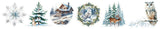 Sticker Pet Tape - Pre - cut - Winter Wonderland 60 mm - 2 - Studio Light - Tidformera
