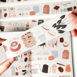 Sticker Set Washi Tape - Coffee? - 4 - pack - 3 - Washi Tape Shop - Tidformera