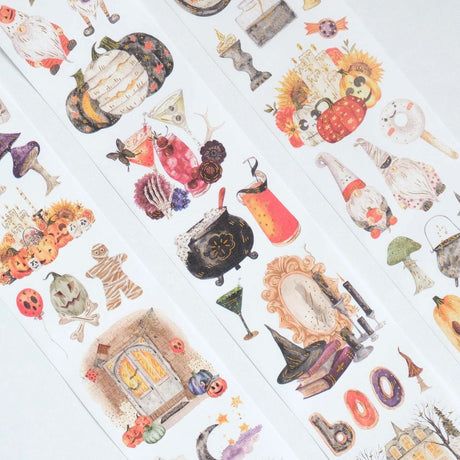Sticker Set Washi Tape - Luminous Haunt - 3-pack - 2 - Washi Tape Shop - Tidformera