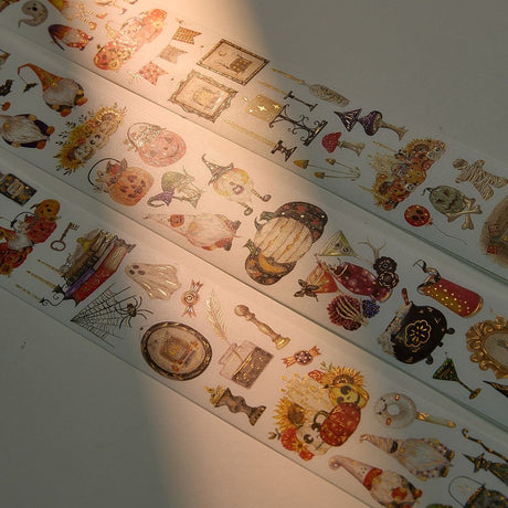 Sticker Set Washi Tape - Luminous Haunt - 3-pack - 7 - Washi Tape Shop - Tidformera