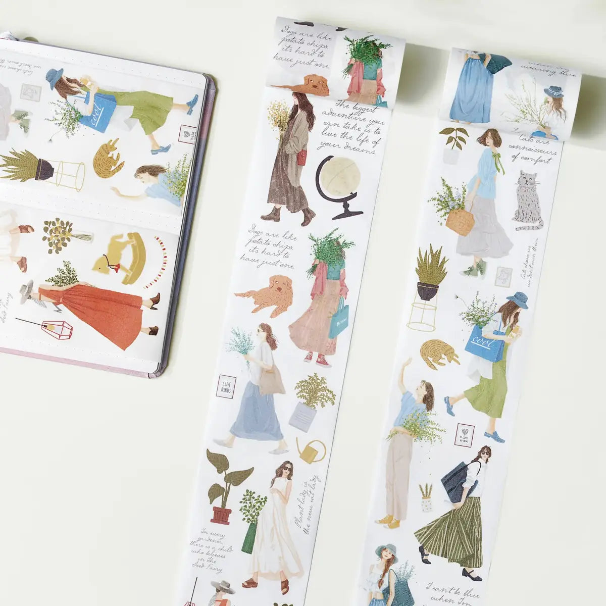 Sticker Set Washi Tape - Midst of the Journey - 2 - pack - 1 - Washi Tape Shop - Tidformera
