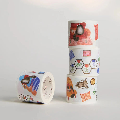 Sticker Set Washi Tape - Paw Parlor - 4-pack - 5 - Washi Tape Shop - Tidformera