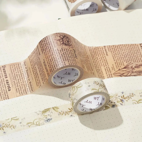 Sticker Set Washi Tape - Petals & Parchment - 4 - pack - 7 - Washi Tape Shop - Tidformera