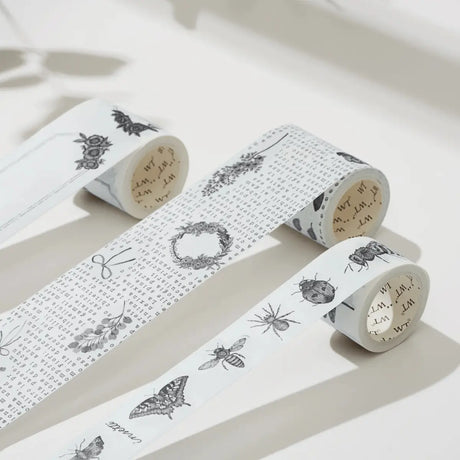 Sticker Set Washi Tape - Vintage Vibes - 3 - pack - 9 - Washi Tape Shop - Tidformera