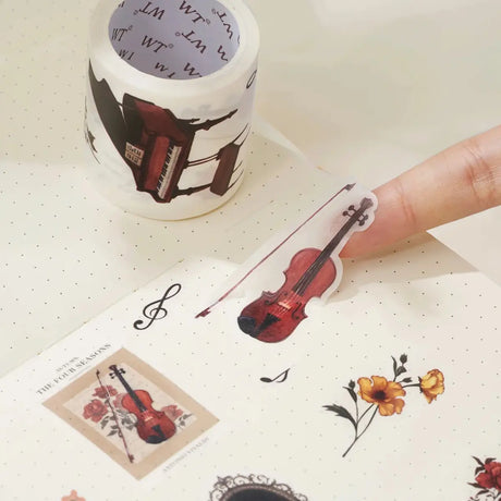 Sticker Set Washi Tape - Waltz of the Flowers - 4 - pack - 2 - Washi Tape Shop - Tidformera