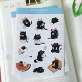 Sticker Sheet - Mocha Cat - Daily Meowments - 2 - CutieSquad - Tidformera
