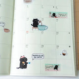 Sticker Sheet - Mocha Cat - Insert coffee to begin - 2 - CutieSquad - Tidformera