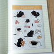 Sticker Sheet - Mocha Cat - Paws and recharge - 1 - CutieSquad - Tidformera