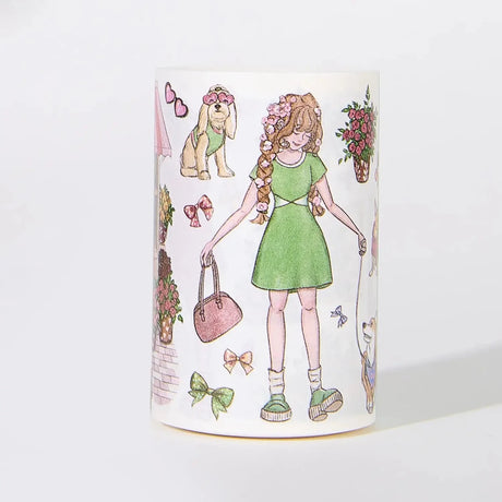 Sticker Washi Tape - Pre-cut - 70 mm - Civic Green - 2 - Washi Tape Shop - Tidformera