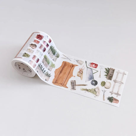 Sticker Washi Tape - Pre-cut - 70 mm - Summer Market - 2 - Washi Tape Shop - Tidformera
