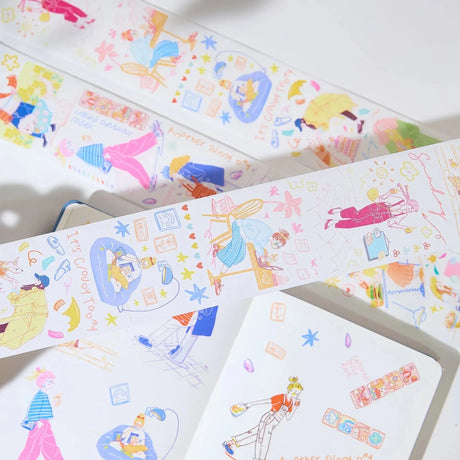 Sticker Washi Tape - Pre-cut - Cloud 9 - 65 mm - 1 - Washi Tape Shop - Tidformera