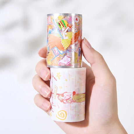 Sticker Washi Tape - Pre-cut - Cloud 9 - 65 mm - 4 - Washi Tape Shop - Tidformera