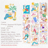 Sticker Washi Tape - Pre-cut - Dopamine Days - 65 mm - 7 - Washi Tape Shop - Tidformera