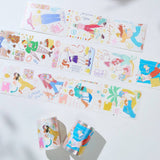 Sticker Washi Tape - Pre-cut - Dopamine Days - 65 mm - 3 - Washi Tape Shop - Tidformera