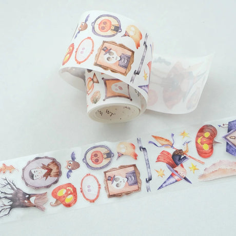 Sticker Washi Tape - Pre-cut - Ghoulish Gathering - 55 mm - 7 - Washi Tape Shop - Tidformera