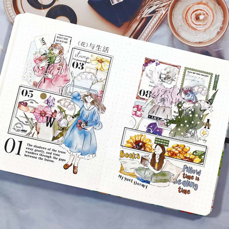 Sticker Washi Tape - Pre - cut - Me Time - 60 mm - 4 - Washi Tape Shop - Tidformera