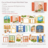 Sticker Washi Tape - Pre - cut - Pane & Simple - 70 mm - 8 - Washi Tape Shop - Tidformera