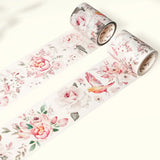 Sticker Washi Tape - Pre - cut - Pink Velvet - 60 mm - 1 - Washi Tape Shop - Tidformera