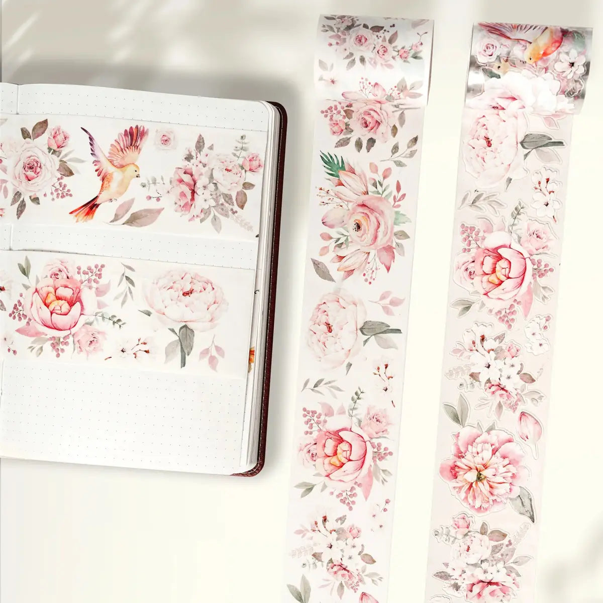 Sticker Washi Tape - Pre - cut - Pink Velvet - 60 mm - 4 - Washi Tape Shop - Tidformera