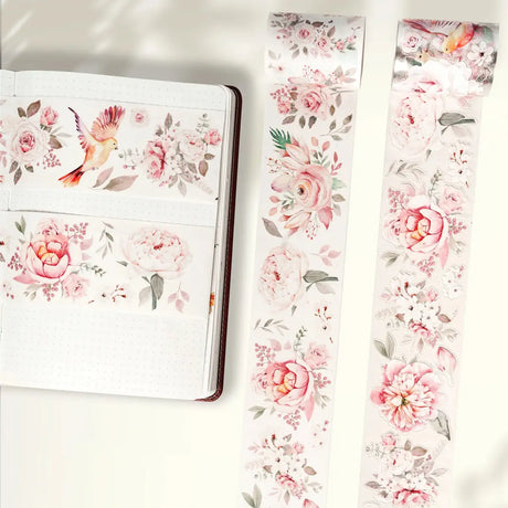 Sticker Washi Tape - Pre - cut - Pink Velvet - 60 mm - 4 - Washi Tape Shop - Tidformera