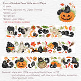 Sticker Washi Tape - Pre - cut - Shadow Paws - 60 mm - 5 - Washi Tape Shop - Tidformera