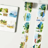 Sticker Washi Tape - Pre - cut - Summer Bliss - 60 mm - 8 - Washi Tape Shop - Tidformera