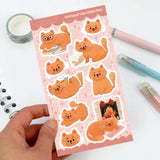 Stickers - A Cat's Life - Christmas - 2 - My Sweet Paper Card - Tidformera