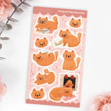 Stickers - A Cat's Life - Christmas - 1 - My Sweet Paper Card - Tidformera