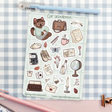 Stickers - A6 - Cat Academia - 2 - My Sweet Paper Card - Tidformera
