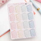 Stickers - A6 - My pastel library - 1 - My Sweet Paper Card - Tidformera