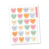 Stickers - A6 - Oggy's Club - Candy Hearts - 1 - My Sweet Paper Card - Tidformera