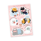 Stickers - A6 - Oggy's Club - Thing that are good for me - 1 - My Sweet Paper Card - Tidformera