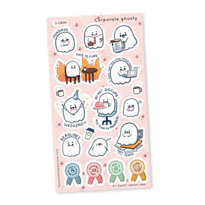 Stickers - Corporate Ghost - 1 - My Sweet Paper Card - Tidformera