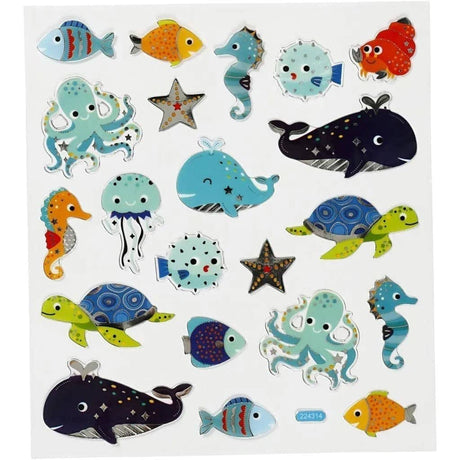 Stickers Creotime Djur - Havets djur - 1 - Creotime - Tidformera