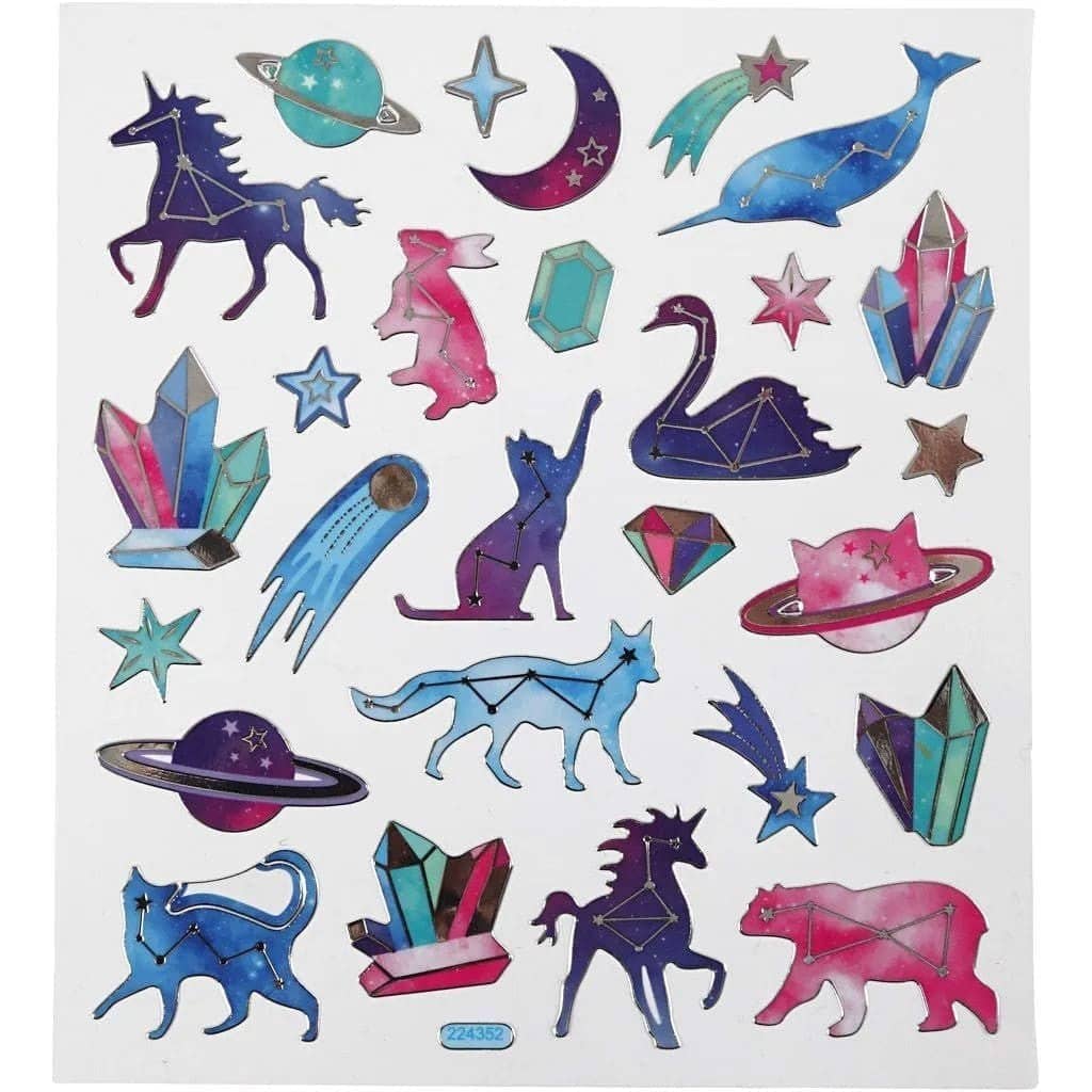 Stickers Creotime Rymden - Djur med stjärntecken - 1 - Creotime - Tidformera