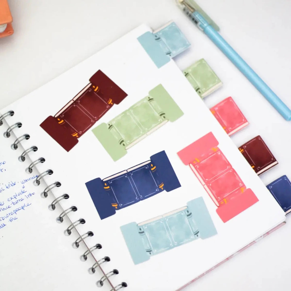 Stickers Index - Mini Book - 2 - My Sweet Paper Card - Tidformera