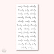 Stickers Kalender - Week - Small Script - 1 - Hello Petite Paper - Tidformera