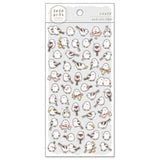 Stickers Mame - Mame - Animal Sticker - Shimaenaga från Mind Wave. Ett ark med klistermärken med vita fåglar på.  - Tidformera