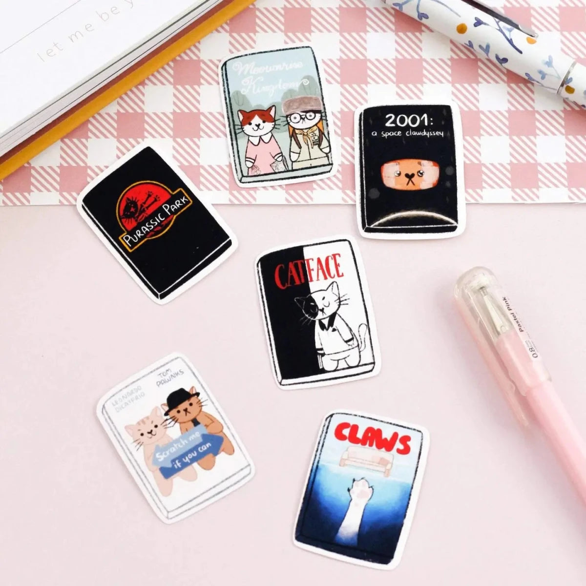Stickers Pack - Cat Film - 2 - My Sweet Paper Card - Tidformera