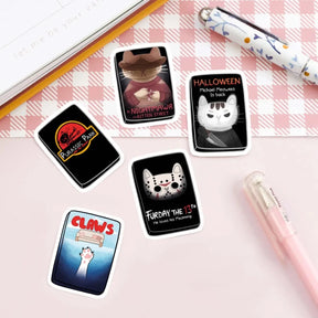 Stickers Pack - Cat Horror Movie - 1 - My Sweet Paper Card - Tidformera