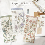 Stickers Paper and Plant Sticker - Beige - 3 - Mind Wave - Tidformera